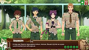 game friends camp episode 34 permission from the scoutmaster russian voiceover