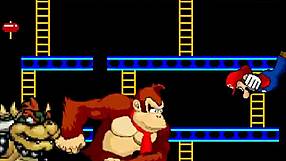 bowser koopa and donkey kong versus mario in mug en r-18 deux