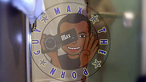 Sexy Latina Julz gives a sloppy interracial blowjob to big black cock