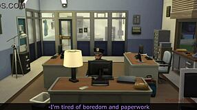 policeman watches hot lesbian action in prison