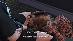 Backstage fun in 3d hentai preview