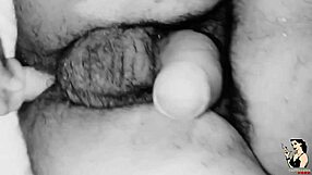 Gay guy gives ass to redhead friend in homemade trailer