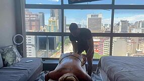 Relaxing with masseuse Jhonny Gab, I exploded on his tantric rod!