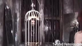 Femdom BDSM training of a submissive slave