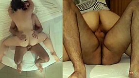 oh wow, huge butt girlfriend twerks on cock!