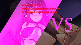 Is Pretty Lady Giving Footjob in Hentai Game?