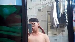 Vietnamese Gay Top With Tattoos Sucks Monster Cock Solo In Intense Scene.