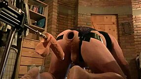 Iso valkoinen dildo panee mun isoa valkoista perseä