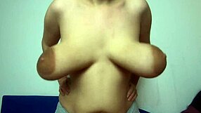 I clap my huge natural tits in this video