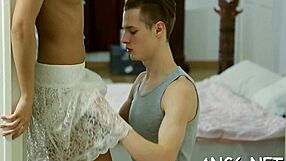 Lusty Hunk Tames Beauty's Beaver in Doggy Drilling!