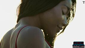 Ebony Beauty From Cameroon Mimi Desuka Gets Naked In Pool