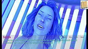 The wife and stepmother share intimate moments