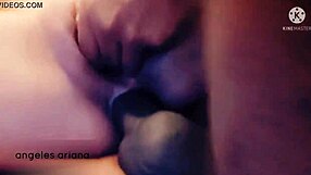 savoring a caribbean cock with my tongue, pussy, and ass, the cowgirl swallows the whole thing