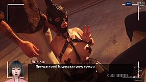 horny slave deepthroats in hentai double penetration