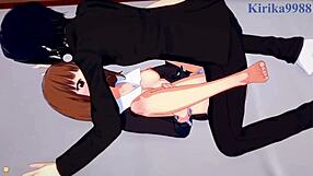 Intense threesome with Miko, Tsubame, and Yu in Kaguya-sama