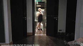 pretty girl nika fly chills at home in a voyeur style video