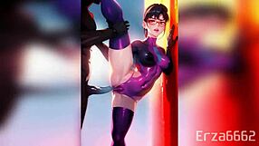 3D animated Evangelion hentai with big-boobed girls