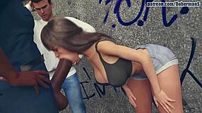 Girlfriend has sex with police officer in front of her boyfriend