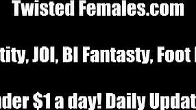 Femdom BDSM training of a submissive slave