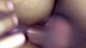 Wife licks ass before big cock fucking