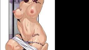 Cute asian girl receives cumshot in hentai