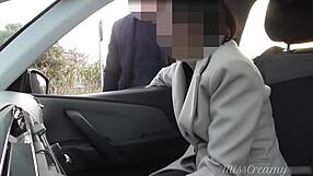 dogging my wife misscreamy in public car parking, jerking off a voyeur after work