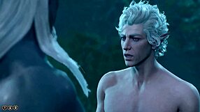 Naked Astarion gay sex in Baldur's Gate 3