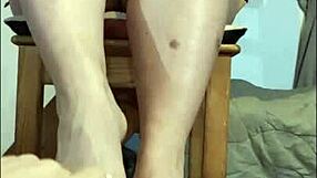 Slimy Edging Footjob with No Hope of Cumming POV