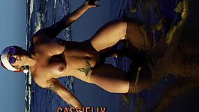 Naughty Christmas Mama Noel Bends Over for Deep Anal Gift