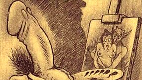 Hot erotic artwork from the past with interracial and anime themes