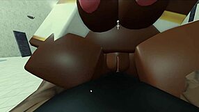 Roblox character fucks hot black nun in detailed hardcore scene