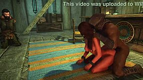 Skyrim's dark desires feature Adrianne in rough bondage and anal sex. 😈
