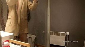 Stepmom Caught Him in Bathroom Jerking and Loves Watching