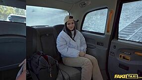 Yo, fake taxi driver films sexy student in her own rough sex tape!