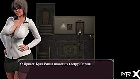 Lust epidemic caresses legs in anime hentai twist