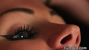 doll getting a facial and eating the treat