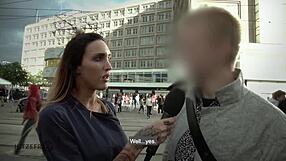 German couple fucks on street, caught on camera