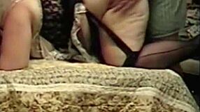 Amateur couple tries doggy style sex in French maid outfit