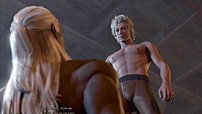 Naked Astarion gay sex in Baldur's Gate 3