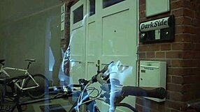 German couple fucks on street, caught on camera