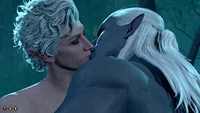 Naked Astarion gay sex in Baldur's Gate 3