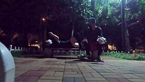 went for a run in the park, met a big-dicked twink, and fucked outdoors