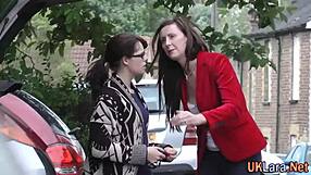 British Milf In Stockings Sucking Monster Cock