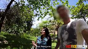 Big tits Latina sucks huge cock sloppy in POV, deepthroat and face fucking like a slut! 😍