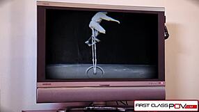 the stripper experience featuring experienced petite 18+ adriana chechik sucking monster cock deepthroat with big booty