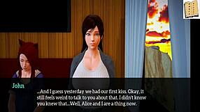 Teen Cartoon Girl in My New Family Series