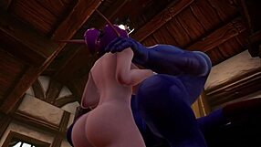 blue man fucks elf in warcraft parody