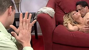 Big tits blonde on top for a rough ride