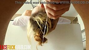 Tiny 18yo Latina Rough Throat Fuck Gagging on Big Cock Throatpie