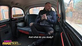 fake taxi driver kayla green gets creampied with boobs exposed in reality scene